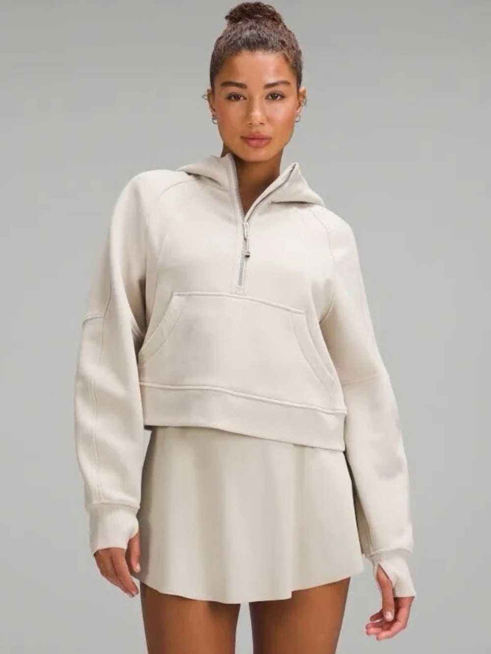 Lululemon Scuba Half Zip Hoodie - Bone XL/XXL